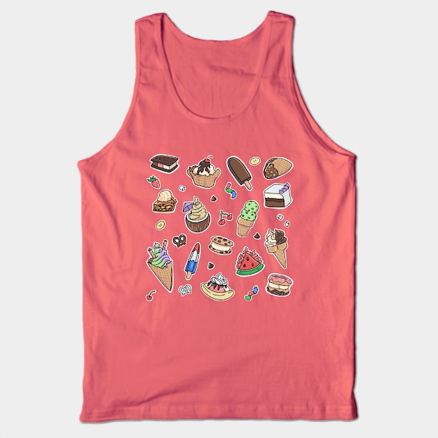 Ice Cream Dreams Tank Top by Artbysusant 